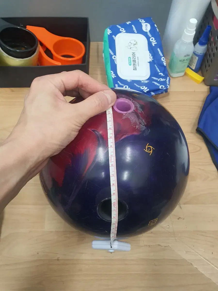 中古ボウリングボール15pクリスタルフィジックス